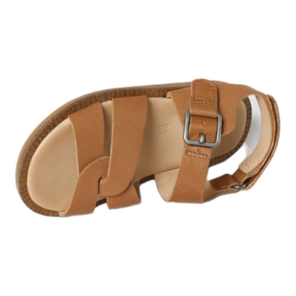 ZARA Kids | Brown | LEATHER SANDALS - Picture 2 of 8